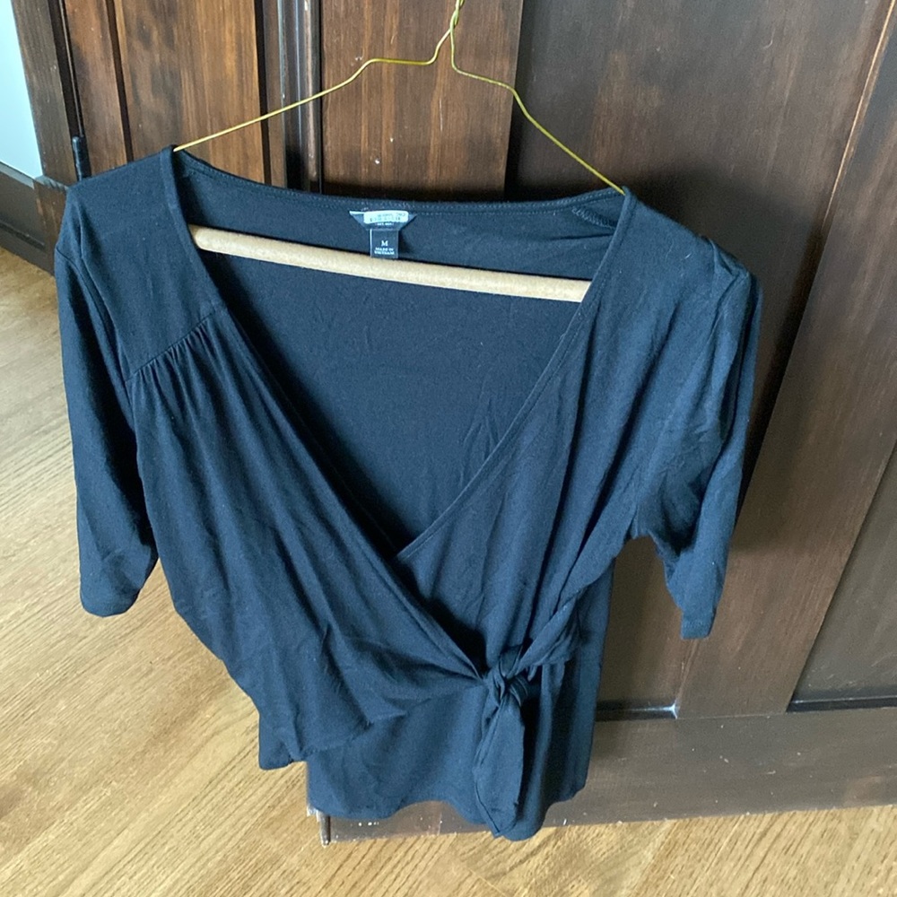 Women’s medium black blouse by Ann Taylor. Used but like new!